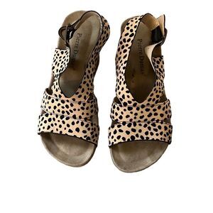 Pierre Dumas cheetah print Kork wedges